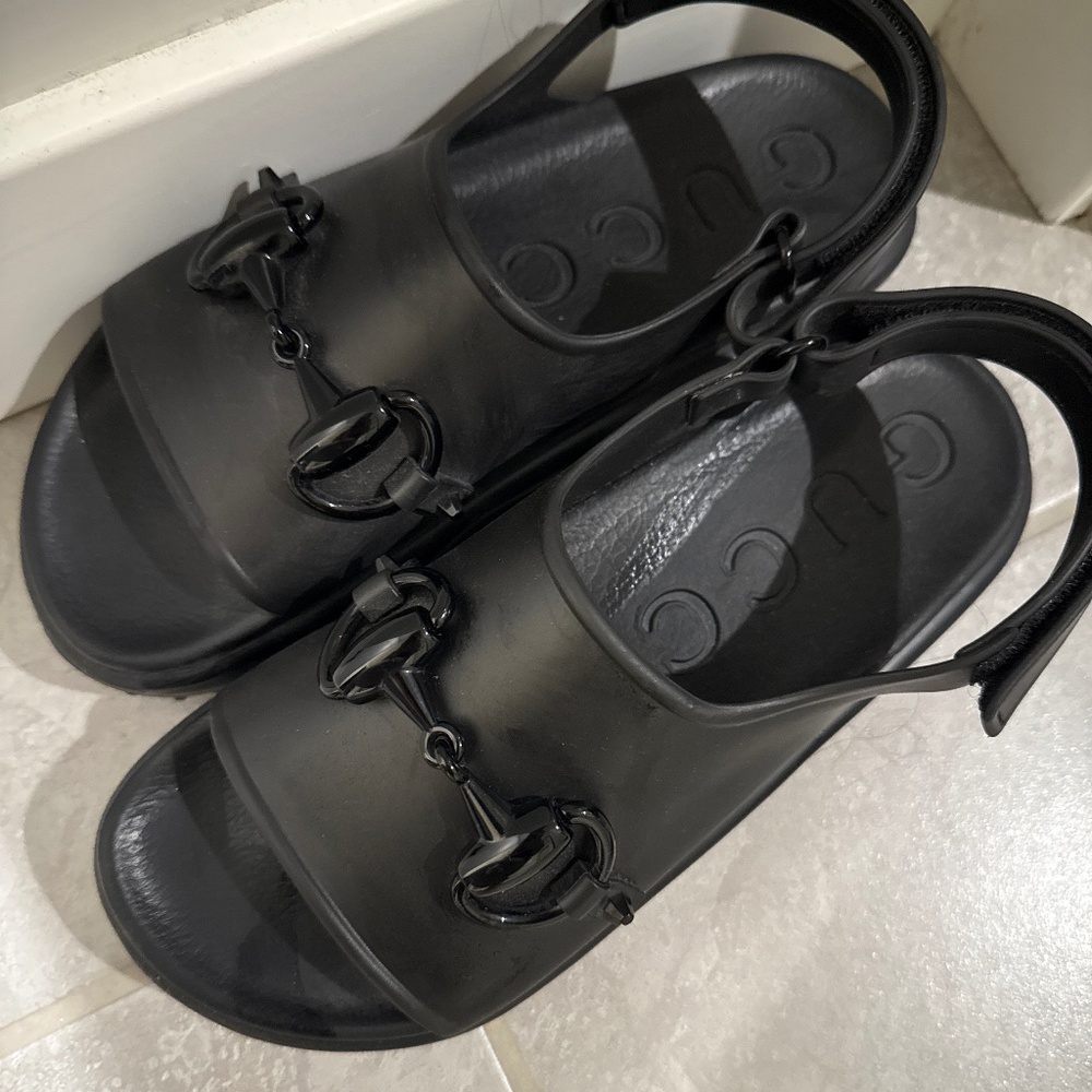 Womens Gucci Interlocking G Platform Sandals